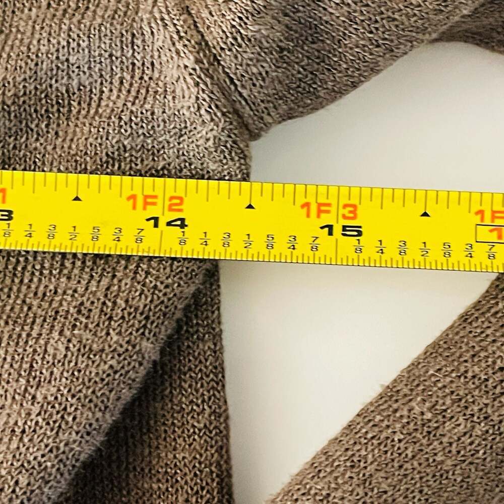 Unbranded Brown V-Neck Long Sleeve Button-Front Lightweight Cardigan Sweater