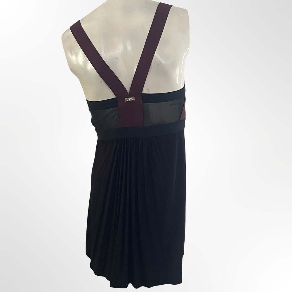 VPL Convexity Breaker Sleeveless Dress in Black with Charcoal