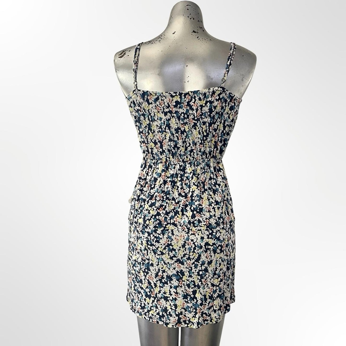 O'Neil Floral Spaghetti-Strap Sundress - Navy/Multicolor