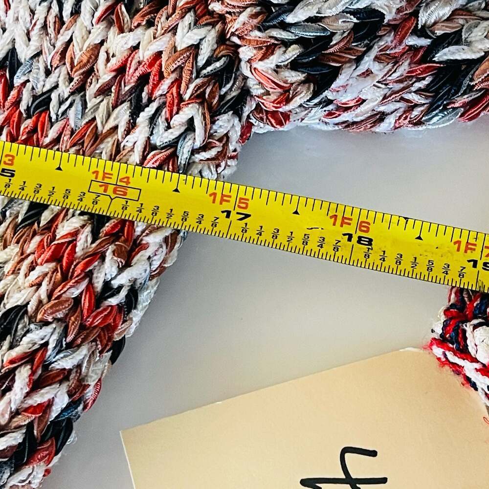Dunollie Looms Multi-Color Knit Button Cardigan