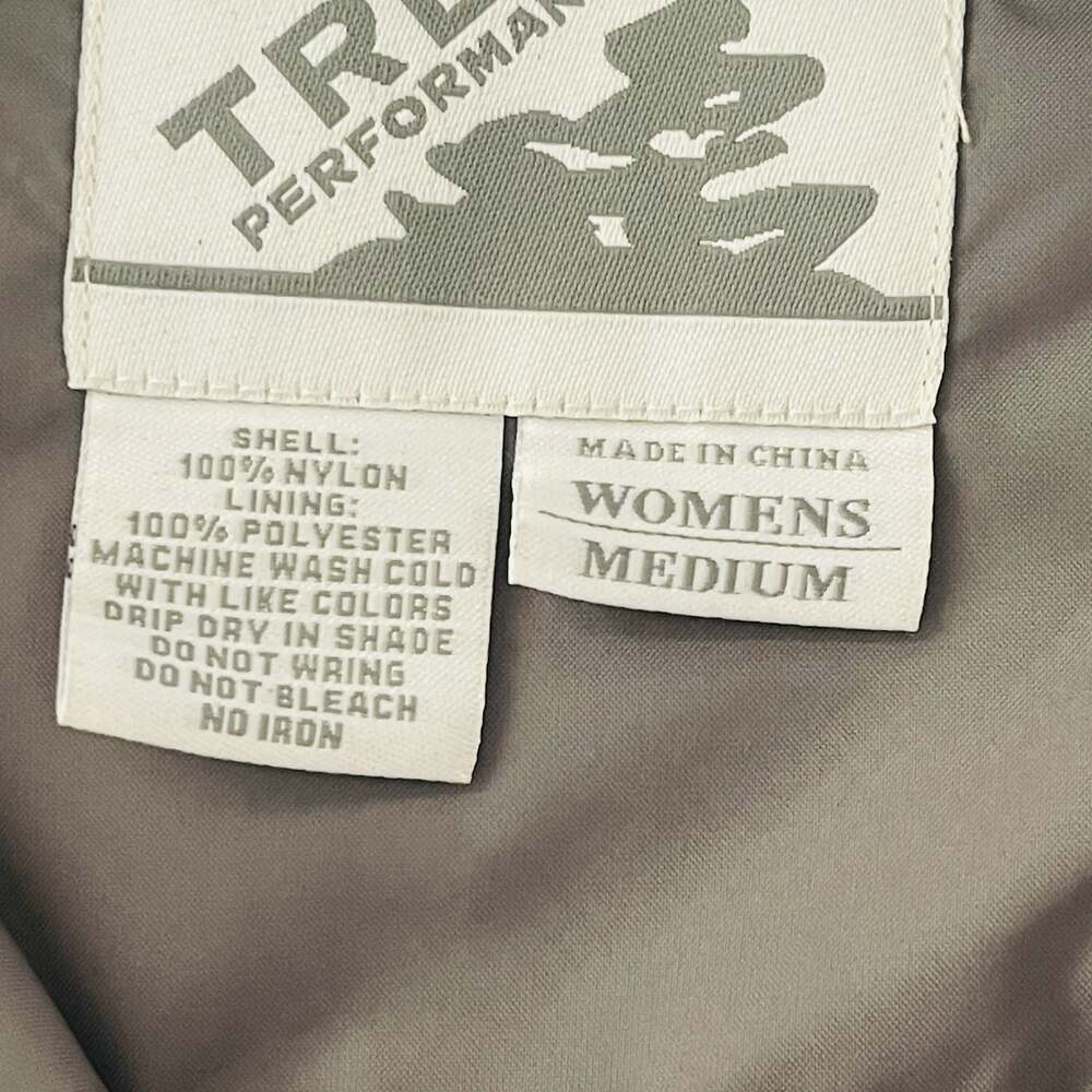 TRBN Performance Womens Brown Hooded Rain Jacket Size Medium