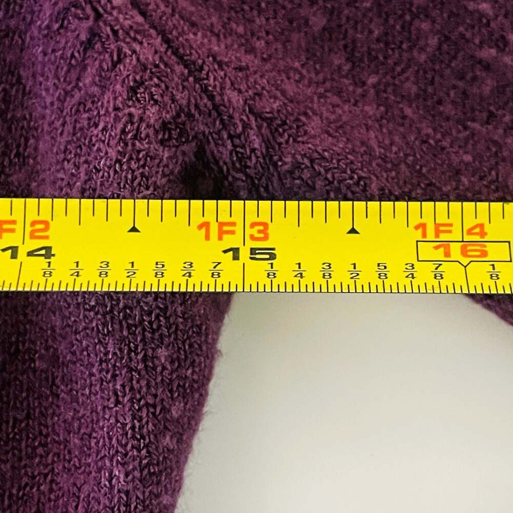 Unbranded Purple Floral Embroidered Button-Front Cardigan Sweater
