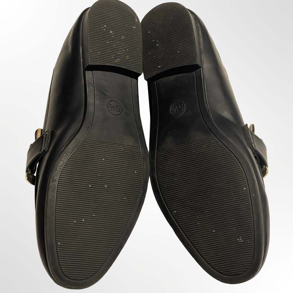 A New Day Women's Black Gold Hardware Horsebit Loafers