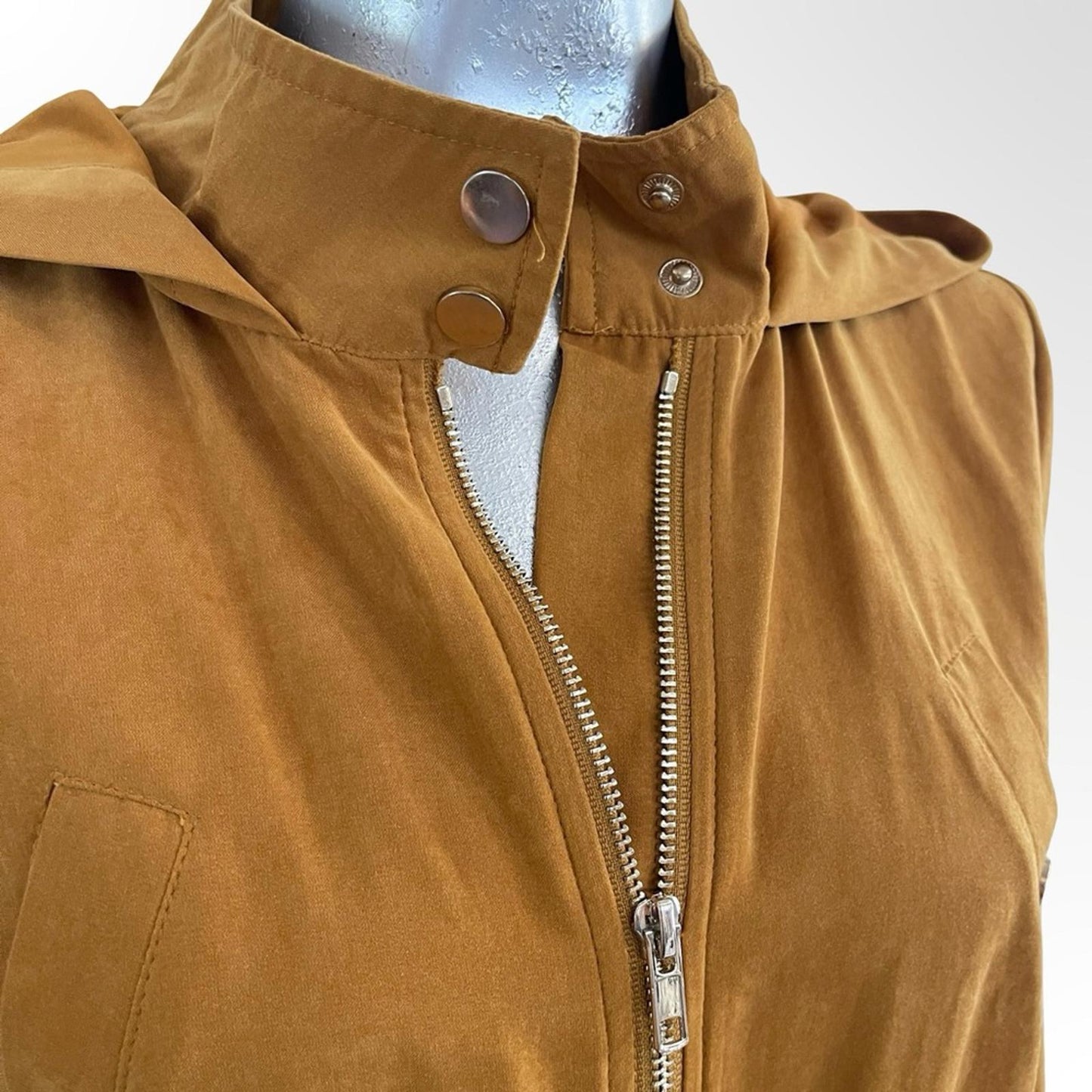 Sweet Wanderer Utility Jacket in Mustard Brown in size M