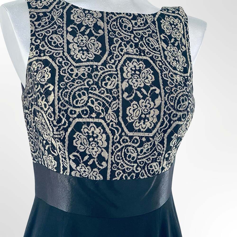 Nanette Lepore Black Sleeveless Sheath Dress with Bow Detail