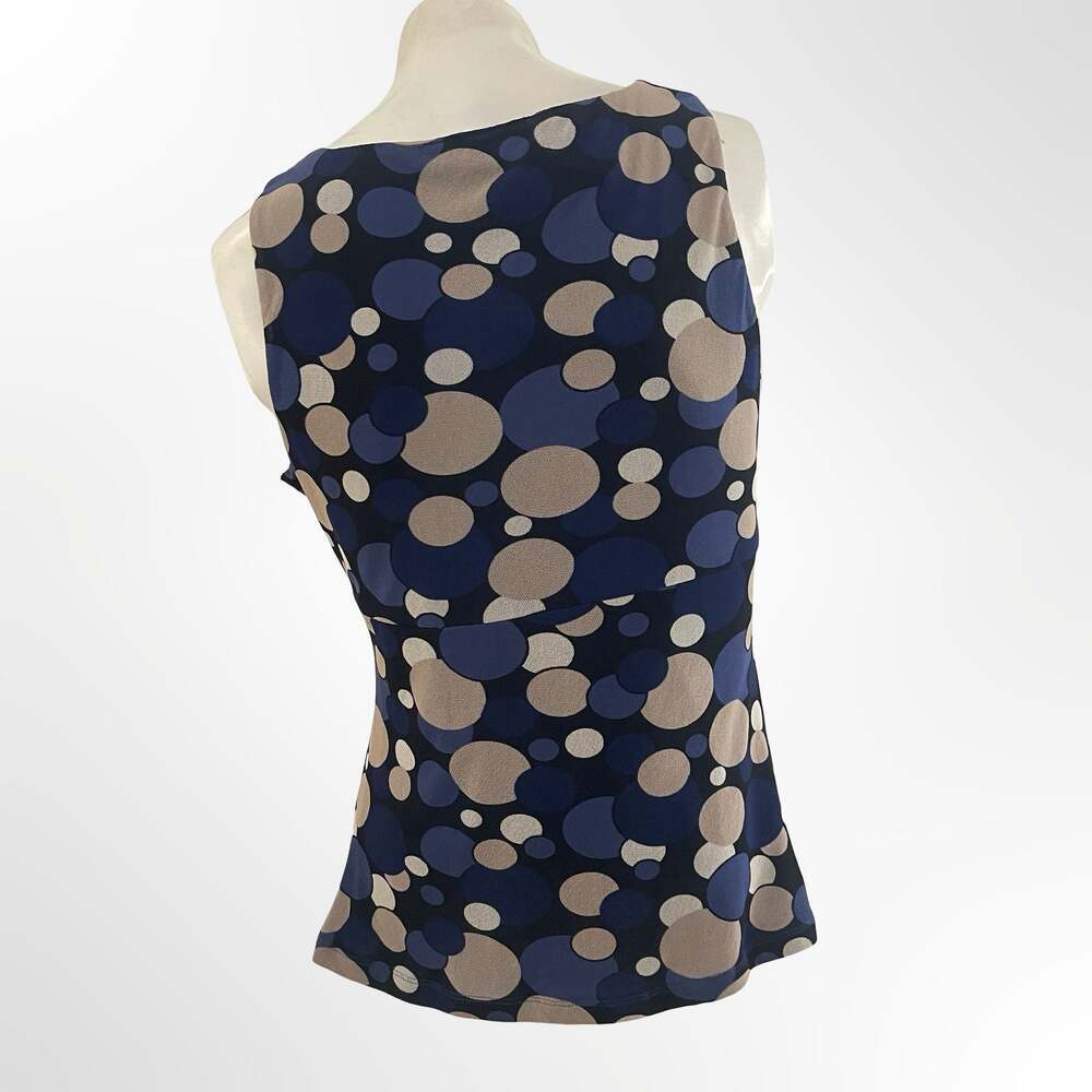 I.N.C. International Concepts Sleeveless Ruched Polka Dot Blouse
