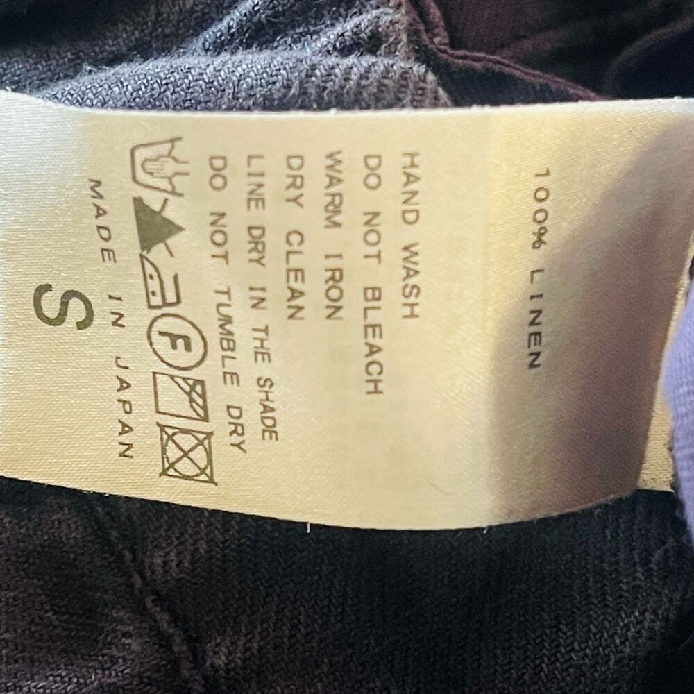 Journal Standard Luxe 100% Linen Cropped Harem Pants with Striped Cuffs