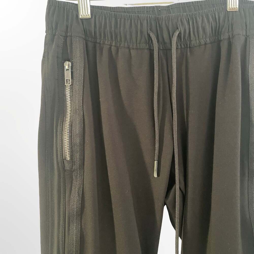 Antony Morato Men's Black Slim-Fit Moto Sweatpants with Zipper Pockets