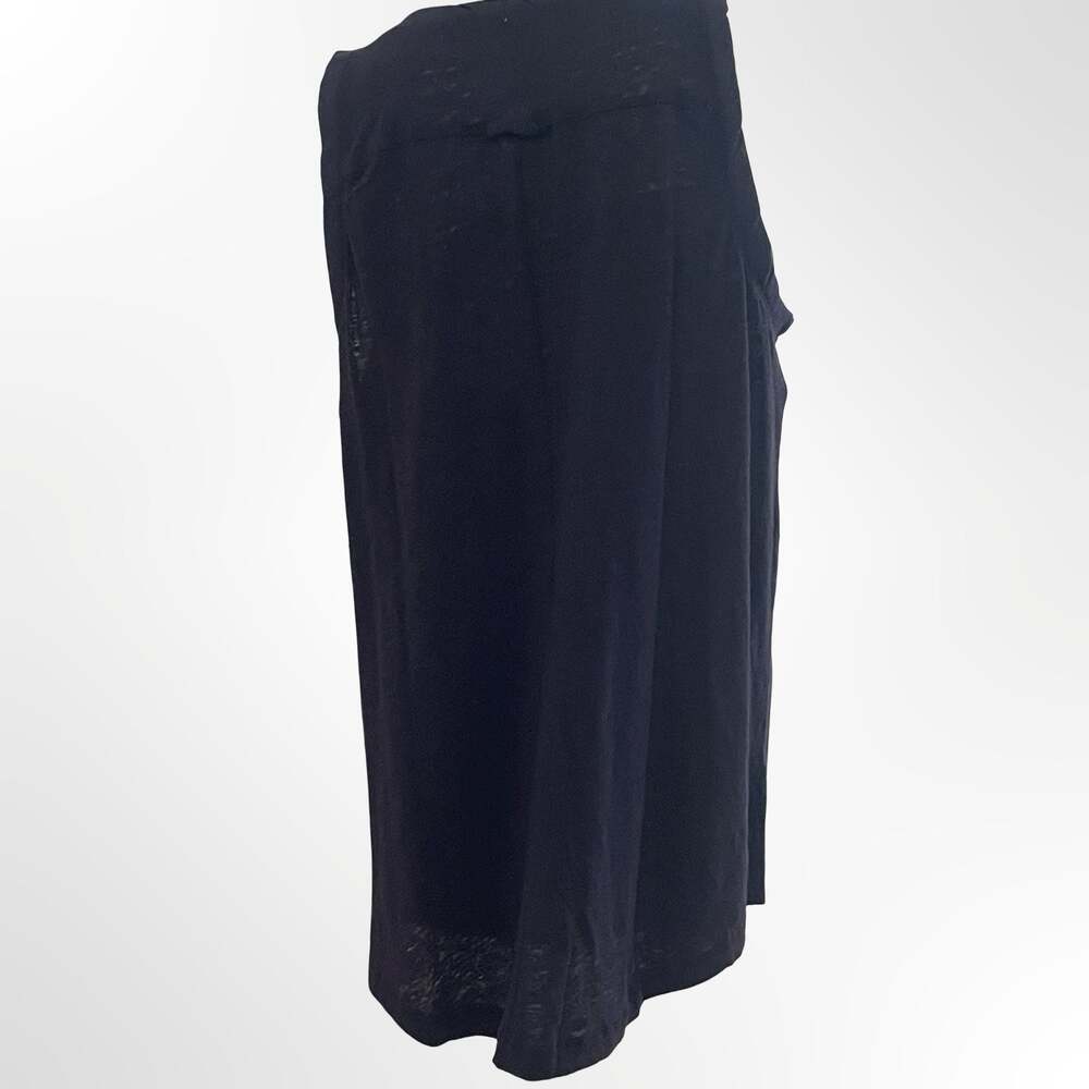 Free People Black Sleeveless Henley Tank Top with Pocket