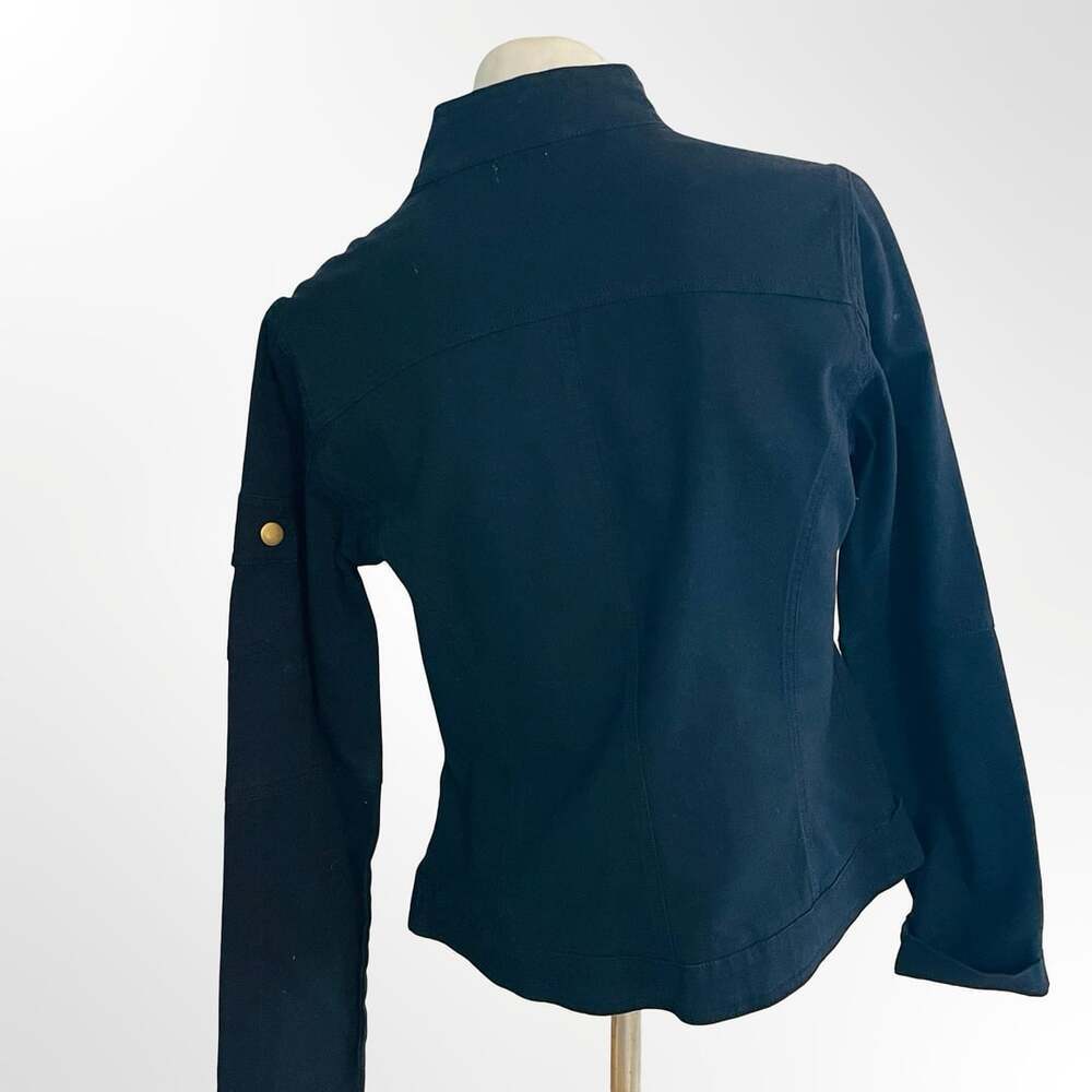 Seshimi Navy Blue Utility Field Jacket with Gold Hardware Size S