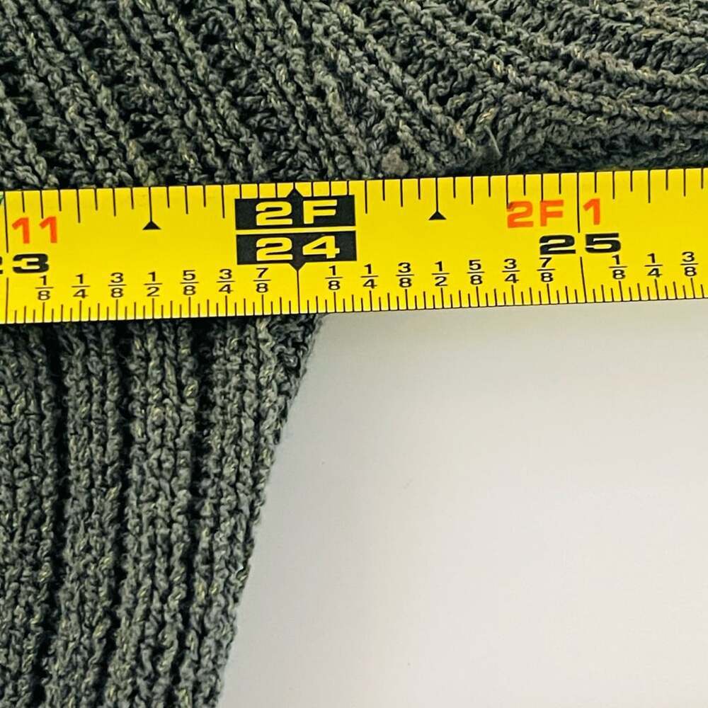 Vintage C.P. Company Full Rib Knitted Cotton Long Sleeve Polo Sweater