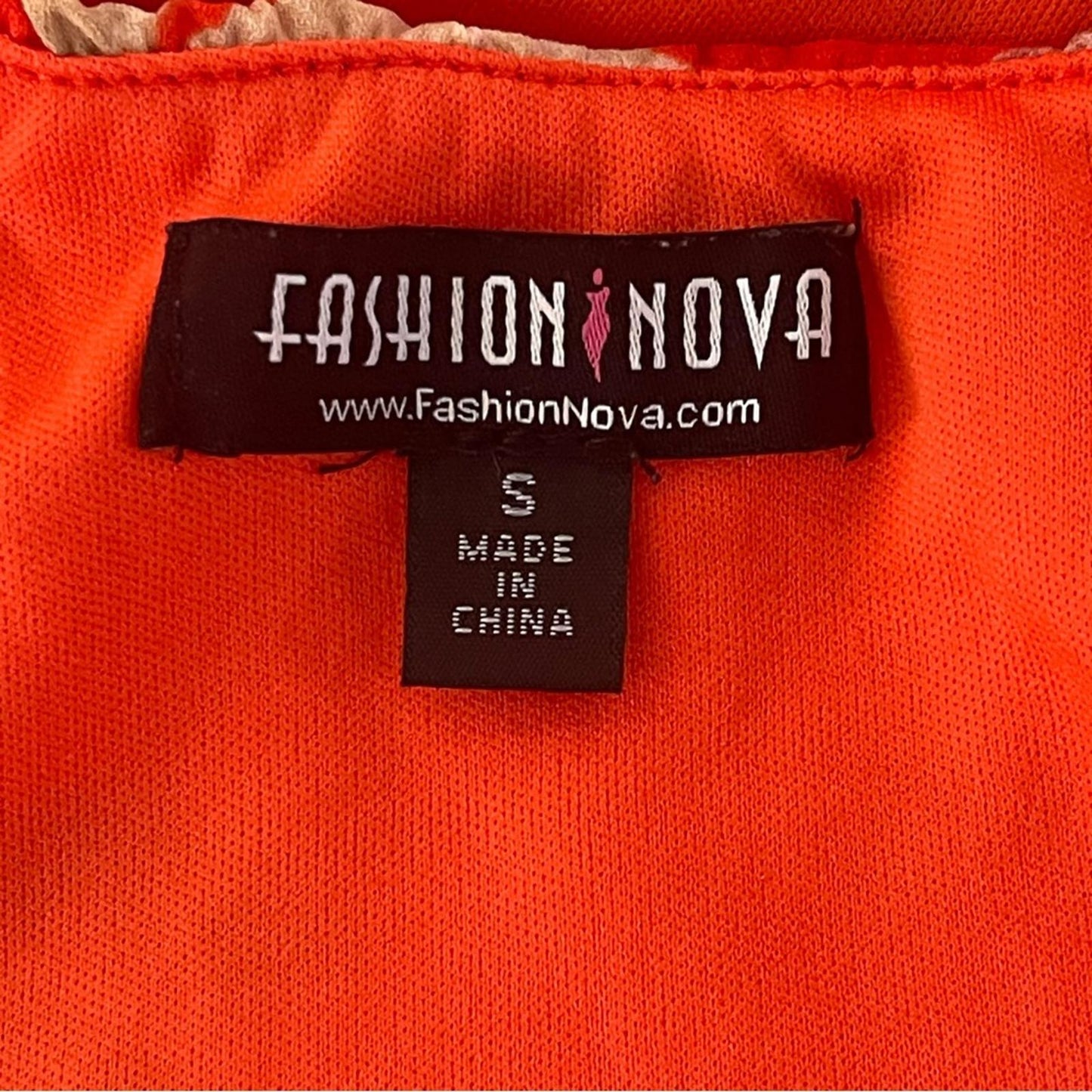 Fashion Nova Red Floral Ruffle Layered Cami