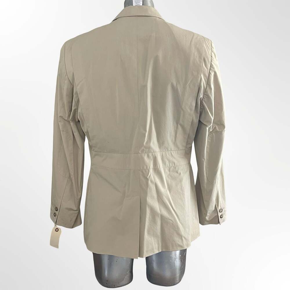 Banana Republic Vintage 100% Cotton Safari Utility Blazer Jacket Size 42